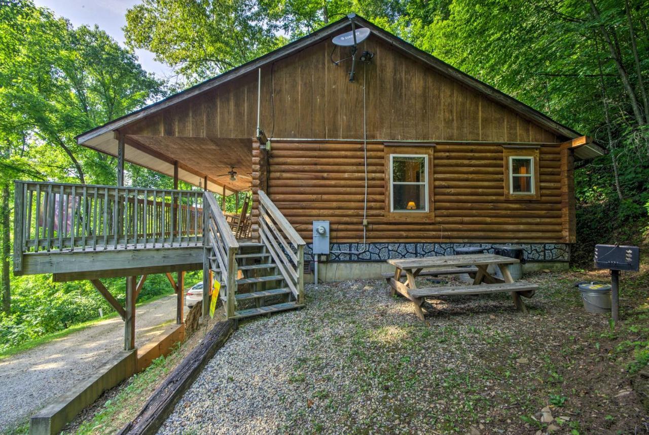 Cozy Deer Glen Cabin With Private Hot Tub And Porch! Bryson City Ngoại thất bức ảnh